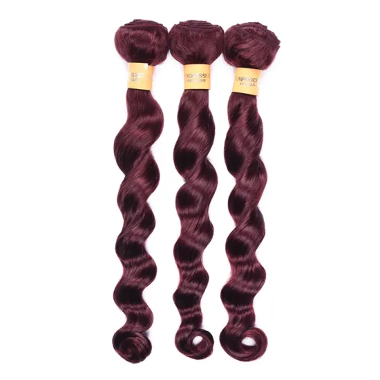 10A Mink Brazilian Virgin Hair, Brazilian Hair Vendor Unprocessed Virgin, 99j# Loose Deep Brazilian Virgin Human Hair Bundle