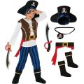 Kids Pirate Costume for Boys Halloween Party