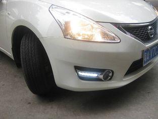 Nissan TIIDA LED DRL Lights High Brightness , Plastic and C