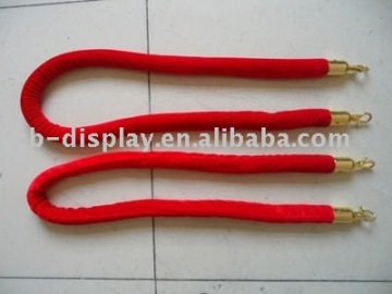velvet rope with gold finishings