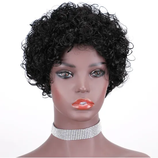 wholesale Afro Kinky straight Curly Wigs cheveux perruque 100% Virgin Indian Brazilian Hair Wig for black Women wig human hair