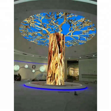 Tam Renkli Kapalı Yuvarlak HD Esnek LED Ekran Modül Paneli P5 P4