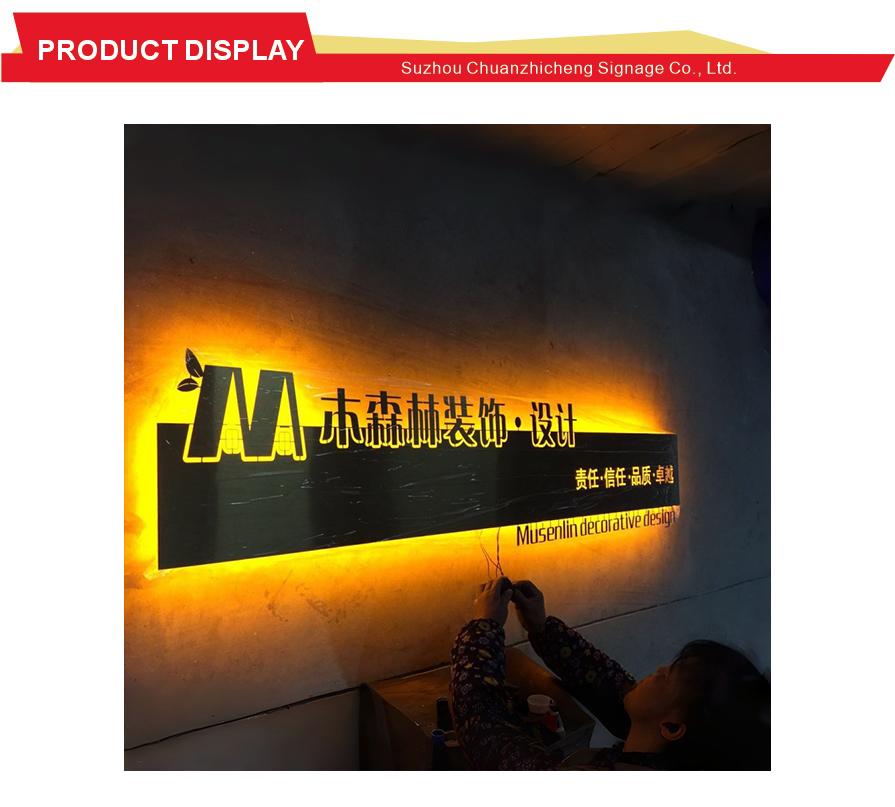 Cutout Hotel Reception Backlit Lightbox