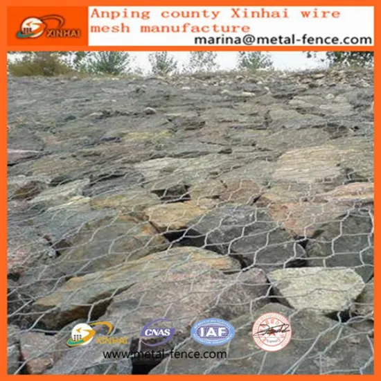 Hot sale 60*80mm/80*100mm with high quality and best price rock basket retaining wall