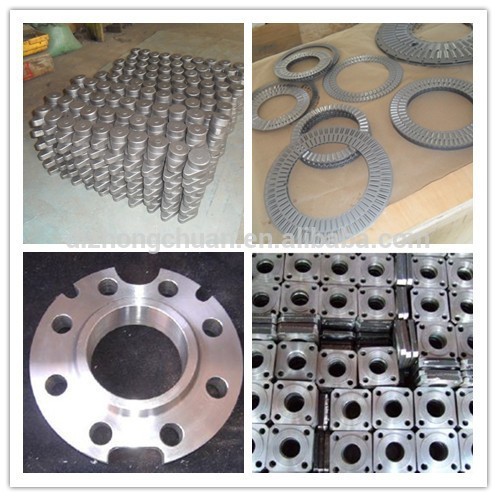 Forged parts with punching and stamping