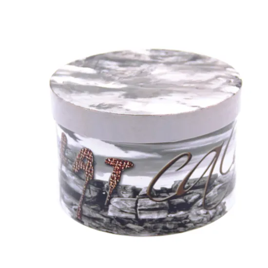 Custom Cardboard Round Paper Christmas Packaging Box