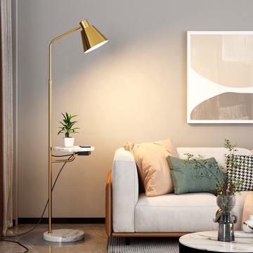 Golden Supplier Modern Luxury Floor Lamp with Shelves