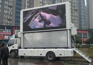 High Resolution P10 / P16 / P20 Truck Mounted Linsn Led Display Wide Viewing Angle , 8000cd/sqm