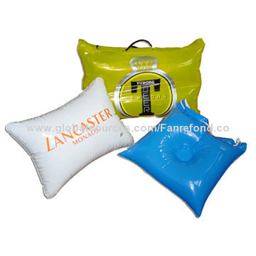 Inflatable Beach Pillow Bags, Beach Item for Promotional, Sized 57 x 3.5-inch
