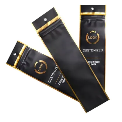 Custom Logo Printed Smell-Proof Sachet Pouches for Vanilla Beans & Pods