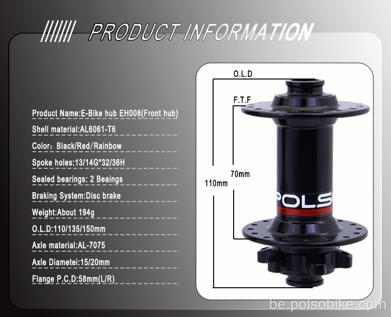 MTB Disc Hubs 36h Mountain Chike Hubs