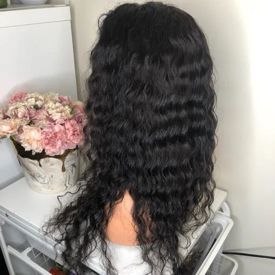 Cheap Yeswigs Water Wave Raw Brazilian Virgin Human Hair Lace Frontlal Wig Vendor Hd Full Transparent Lace Front Wig Human Hair