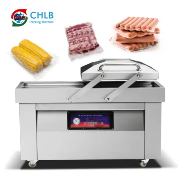 Automatic Modified Atmosphere Double Chamber Vacuum Packing Machine for Frozen Food