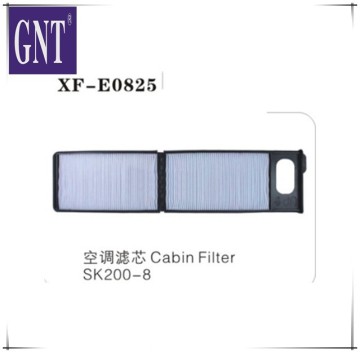 excavator cabin filter for SK200-8