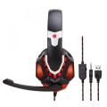 headset gaming pencahayaan LED cetakan pribadi