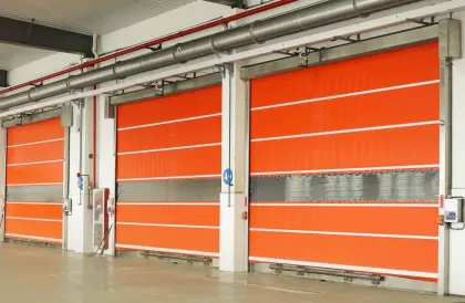 High-Speed Rapid Roller Shutter Door with Clear View