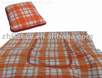 Fleece Blanket Folded Pillow