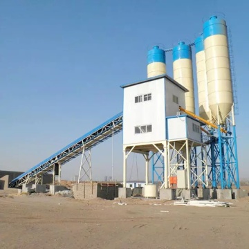 HZS60 Mounted Stationary concrete batching plant 60m3
