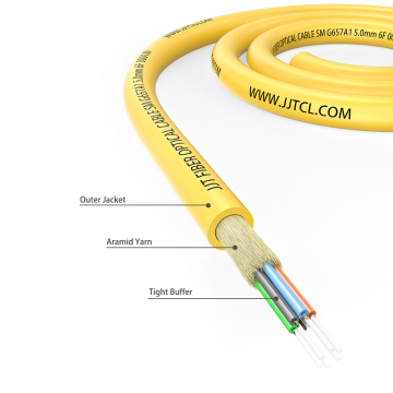 Cable de distribución de 6 fibras SM/mm