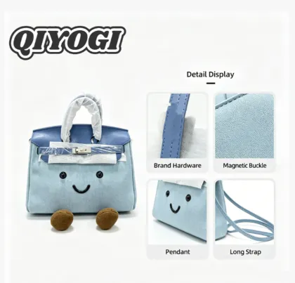 New Jllycat Cute Style Fluffy Bag, Platinum Doll Crossbody Bag, Little Elf Handbag