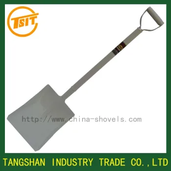 D handle square heavy duty spade shovel