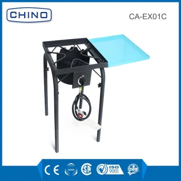 Explorer Stove camping Single burner Gas Stove/ BBQ cooker with Iron Cover gas stove