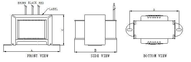 EI 40 low frequency transformer