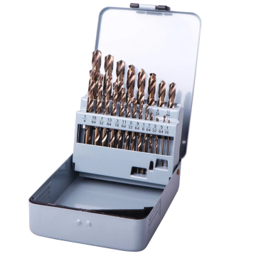 21pcs HSS M35 Cobalt Full Ground Twist Drill Bit Set สำหรับการขุดเจาะโลหะ: ชุดเครื่องมือที่ครอบคลุม