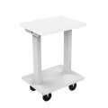 Table réglable de lit d'aliment d'hôpital de taille avec la roue