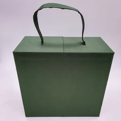 Luxury Custom Green Two Pieces Gift Box