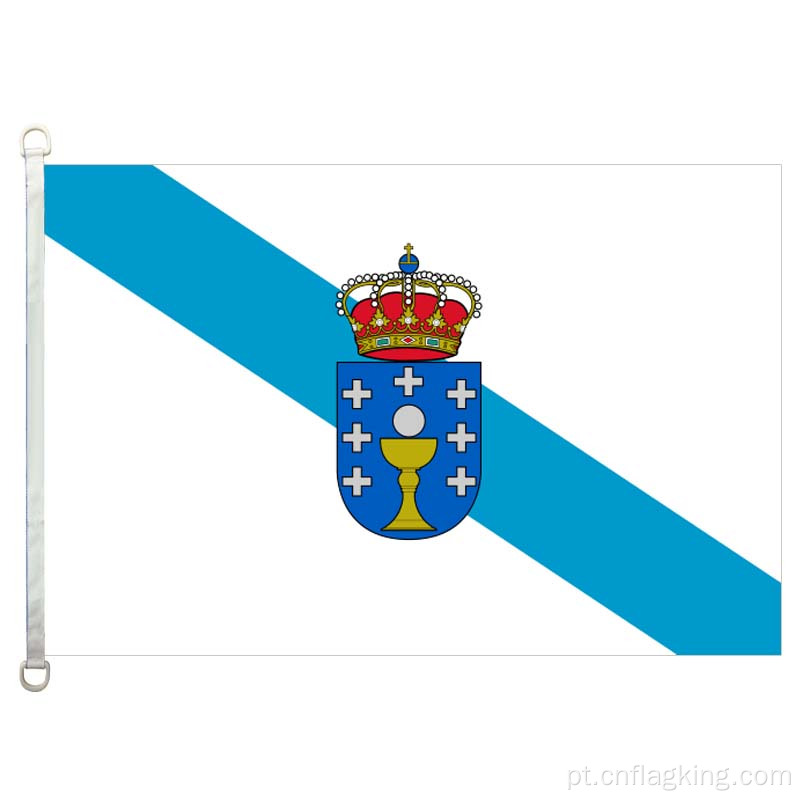 Bandeira da Galiza 90 * 150cm 100% polyster