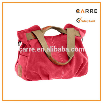 hot selling tote casual lady cotton canvas handbag for women
