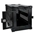 Folding Metal Collapsible Airline Approved Dog Kennel Crate for Large Pets