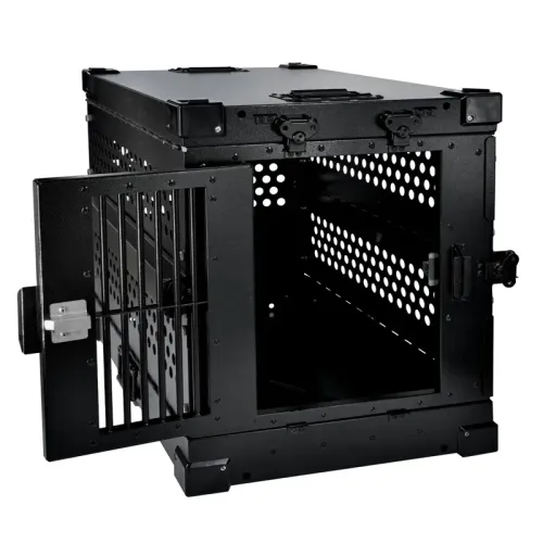 Folding Metal Collapsible Airline Approved Dog Kennel Crate for Large Pets