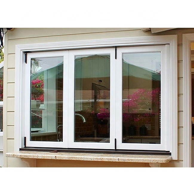 sliding folding bifold horizontal window for sale