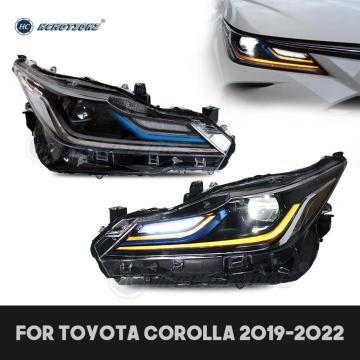 HCMOTIONZ LED ไฟหน้าสำหรับ Toyota Corolla 2019-2022 Middel East Version