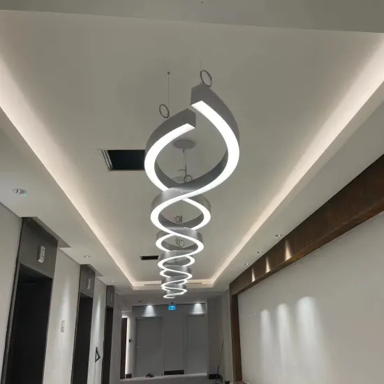 Hlinear L4060-S-820 S Series Curved Linear Light Recessed Pendant Mount S Shape Luxury Decorative Chandelier Ceiling Light