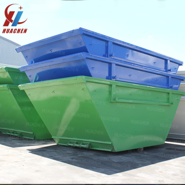 Affordable 4m³ Open Chain Lift Skip Bin for Heavy Steel Waste Management