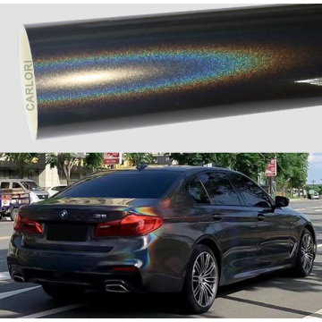 Rainbow Laser Grey Gray Wrap Vinyl.