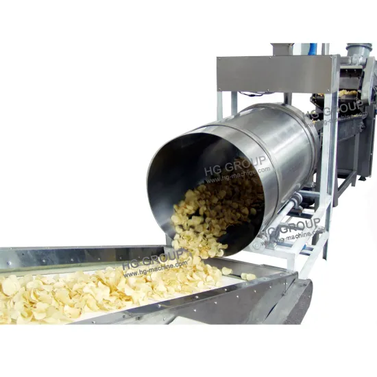 Automatic Potato Chips Production Line with Flavoring Machine in China