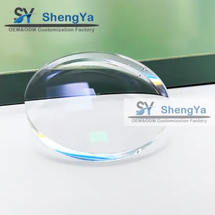 1.56 HMC Photochromic Blue Cut Lens Optik Manufactory Progresif UV420 PGX Round Top Blue Block Lens Sunglasses