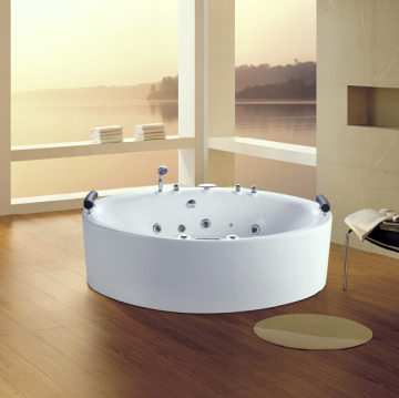 Acrylic Standing Alone One Piece Massage Bathtubs
