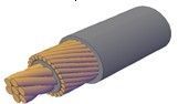 De Cu Xlpe Power Cable With Copper Wire Screen , Shielded Protect