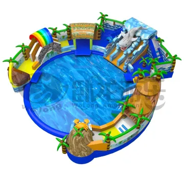 Outdoor mobile portable water park