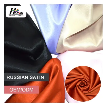 250gsm Shiny Silk Russian Satin Fabric - Stretch Bridal Duchess Satin