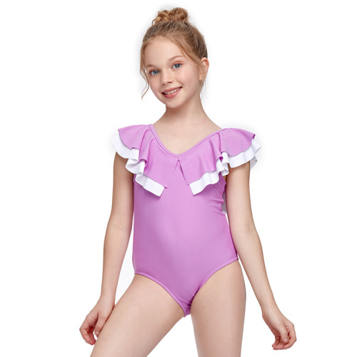 Kids One Piece Ruffle Girl Swimsuit