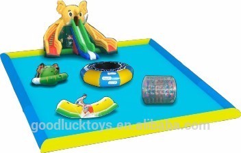 commercial Inflatable Floating Water Playground For Children / Water Park Equipment Price