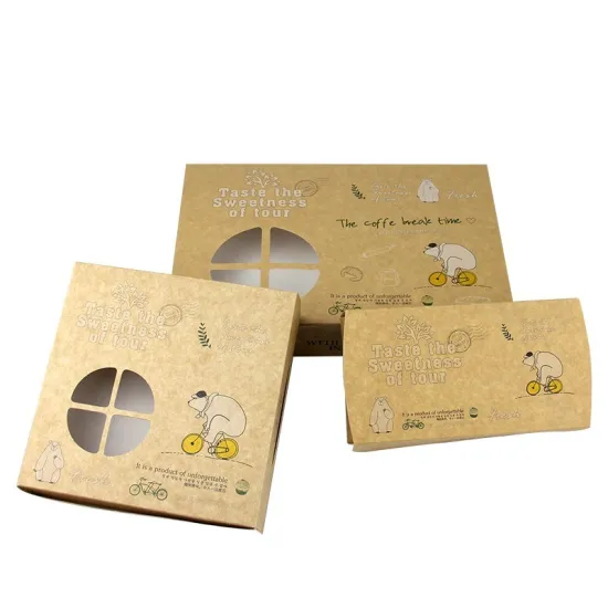 Kraft paper egg tart packaging box