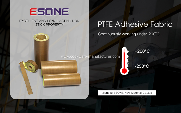 Heat resistant PTFE adhesive fabric for sealing machine