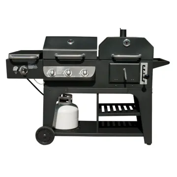 Four Burner Commercial Outdoor Camp Griddle and Grill Combo Professional BBQ Gas Grill